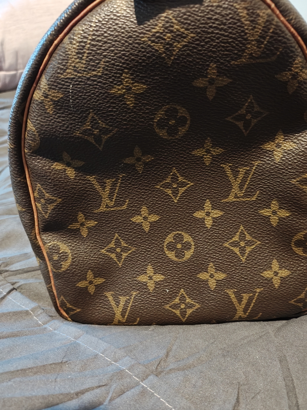 Louis Vuitton Brown Monogram Canvas Top-Handle Bag - Picture 4 of 12